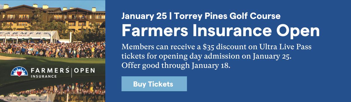 Member Discount on Farmers Insurance Open